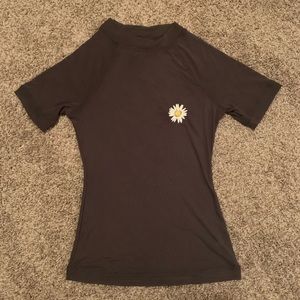 Urban Outfitters Gray Mesh Top